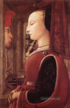Porträt eines Mannes und einer Frau Renaissance Filippo Lippi Ölgemälde